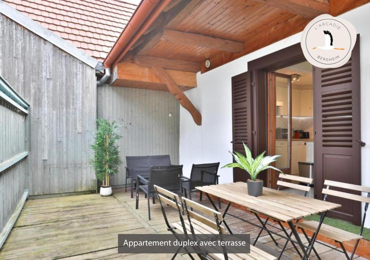 Appartements Duplex 3 Et 4 Personnes - Climatisation - Village Elu Parmi Les "Plus Beaux Villages De France" - Route Des Vins - Centre Alsace Bergheim Extérieur photo