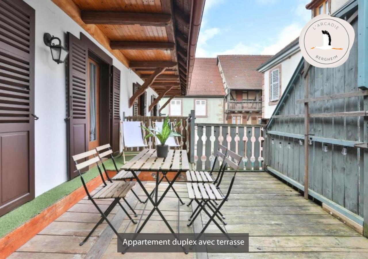 Appartements Duplex 3 Et 4 Personnes - Climatisation - Village Elu Parmi Les "Plus Beaux Villages De France" - Route Des Vins - Centre Alsace Bergheim Extérieur photo