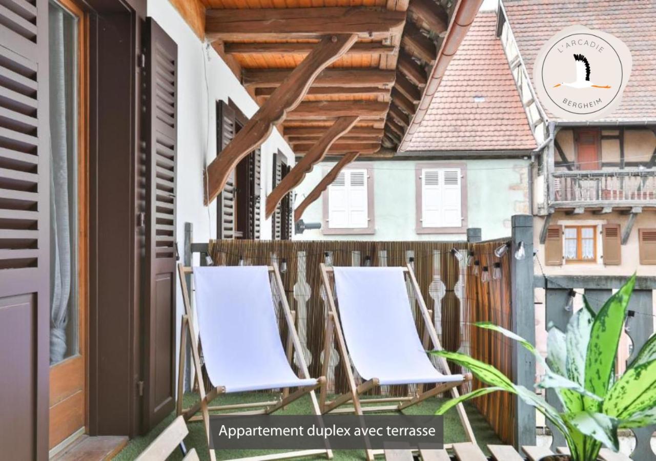 Appartements Duplex 3 Et 4 Personnes - Climatisation - Village Elu Parmi Les "Plus Beaux Villages De France" - Route Des Vins - Centre Alsace Bergheim Extérieur photo