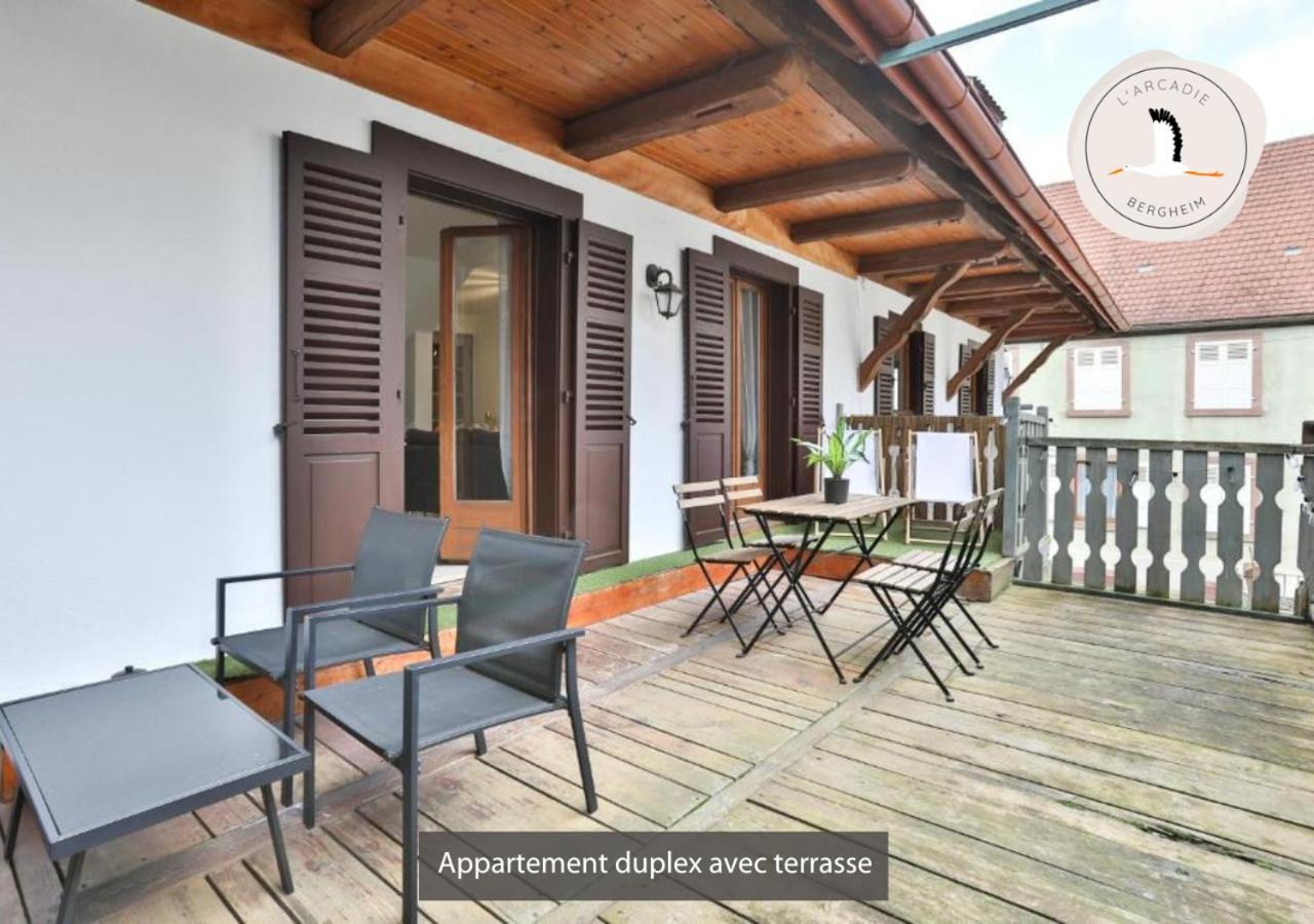 Appartements Duplex 3 Et 4 Personnes - Climatisation - Village Elu Parmi Les "Plus Beaux Villages De France" - Route Des Vins - Centre Alsace Bergheim Extérieur photo